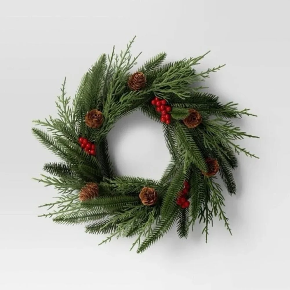 Christmas Holiday Mix‎ Mini Wreath - Target Room Essentials 2024